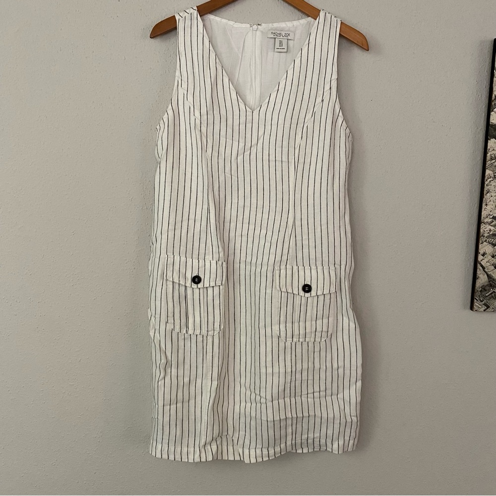 Rachel Zoe Striped Linen Dress